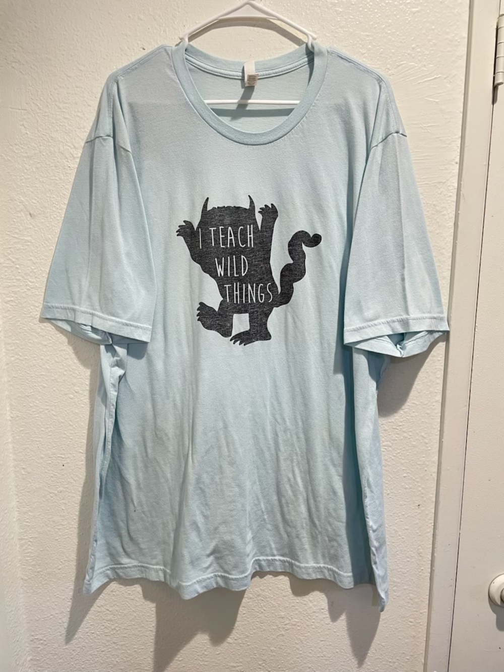 🍎 Cute Teacher Life "Wild Things" Graphic Tee 4XL